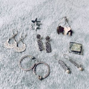 Bundle .925 sterling silver jewelry all 6 sets and pendant